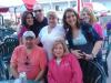 Locals came out to party on opening day at Coconuts: Jim & Carrie; back, Brooke Joe, Bev, (server) Olya & Rosalee.